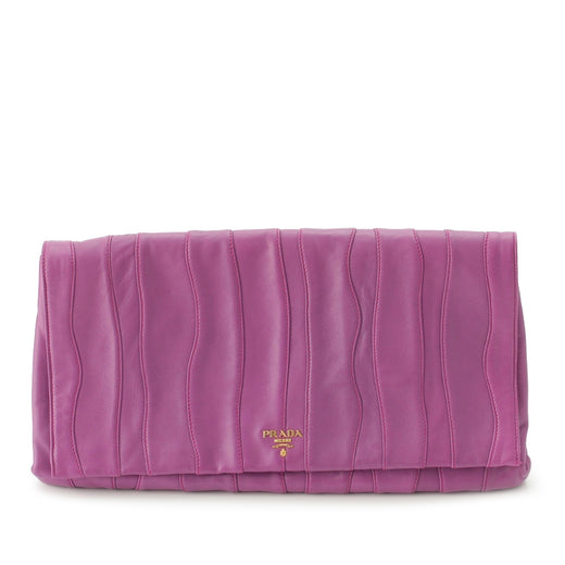 Nappa Waves Stripe Clutch - Image 1