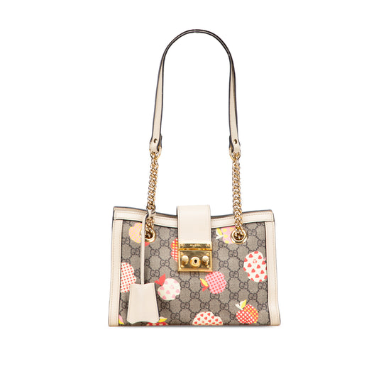 Small GG Supreme Apple Heart Padlock Tote - Image 1