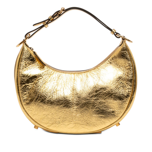 Small Metallic Leather Fendigraphy Hobo - Image 1