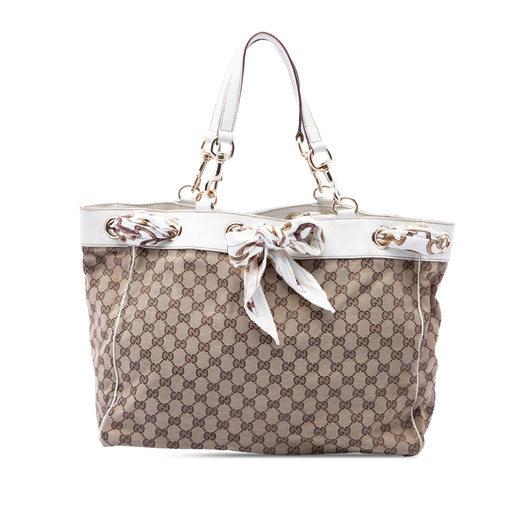 Large GG Canvas Positano Tote - Image 1