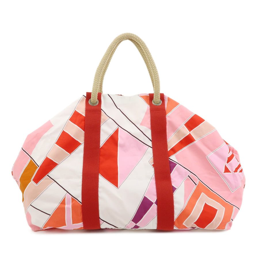 Hermes Drapeaux Au Vent Printed Canvas Multicolour Bag