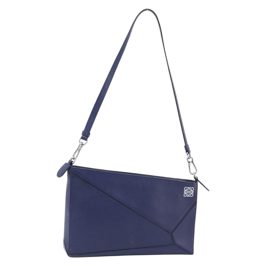Loewe Puzzle Clutch Leather Navy