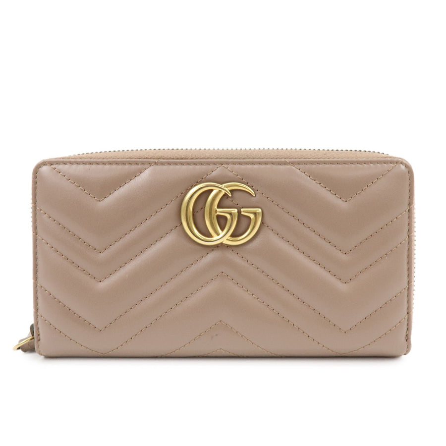 Gucci Gg Marmont Organizer Matelasse Leather Beige Accessory