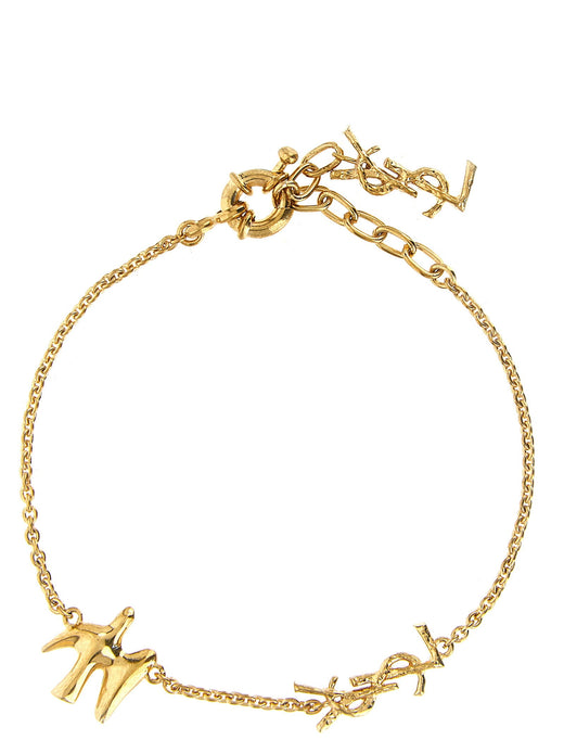 Saint Laurent Colomba Bracelet — Gold Bracelets