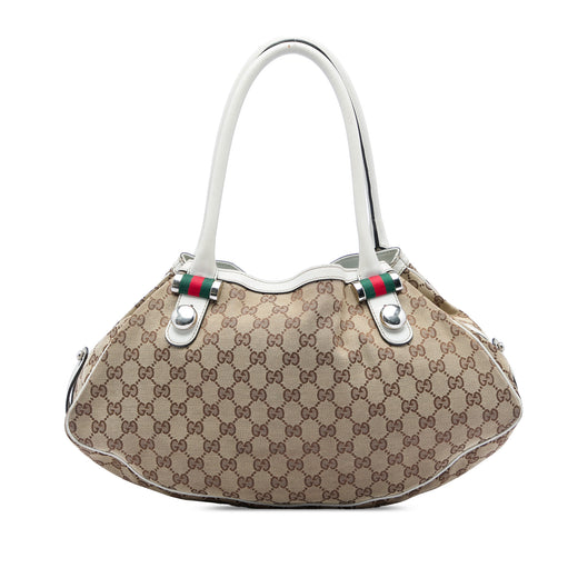 GG Canvas Web Match Ball Tote - Image 1