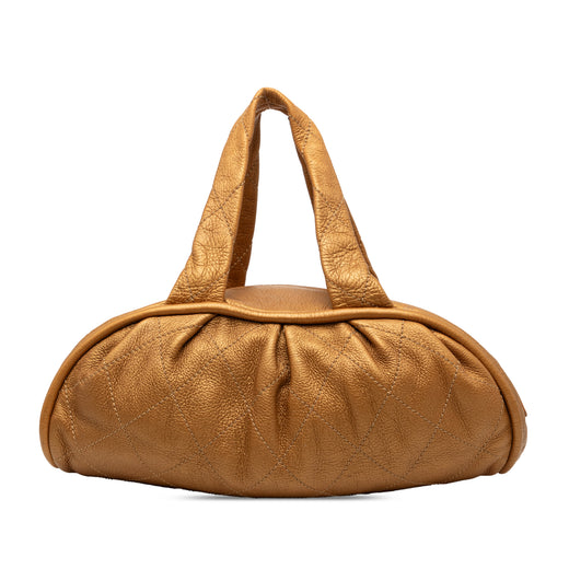 Small Quilted Metallic Calfskin Le Marais Bowler Bag - Image 1