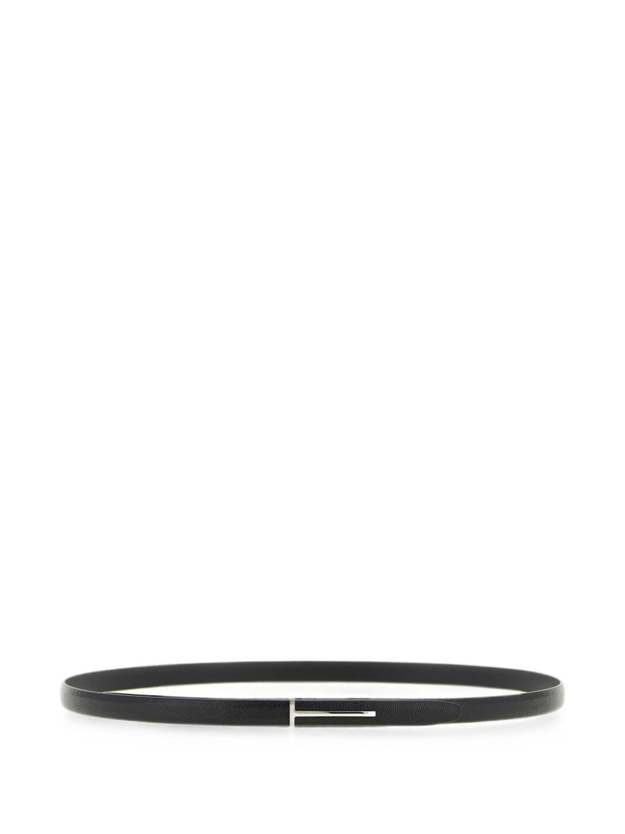 Tom Ford Icon Belt — Black Goat Leather
