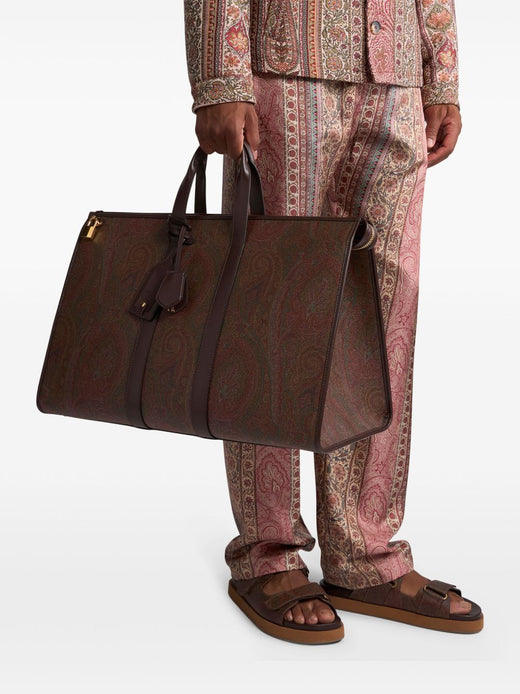 Etro Arnica Top Handle Bag — Brown