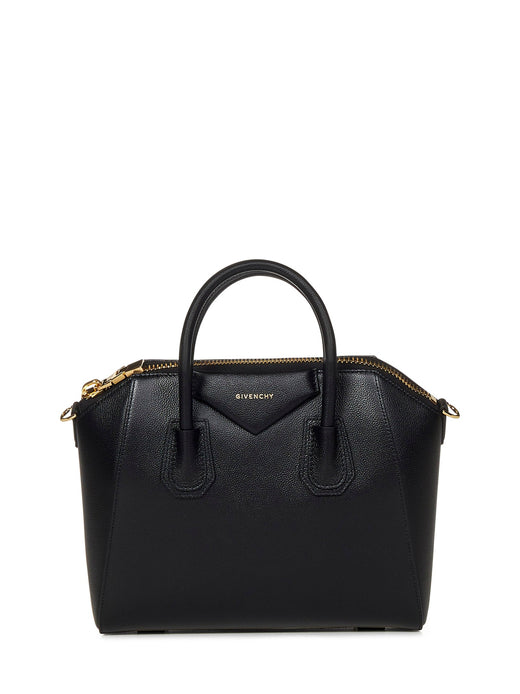 Givenchy Antigona Top Handle Bag — Black Calf Leather; Lining Cotton