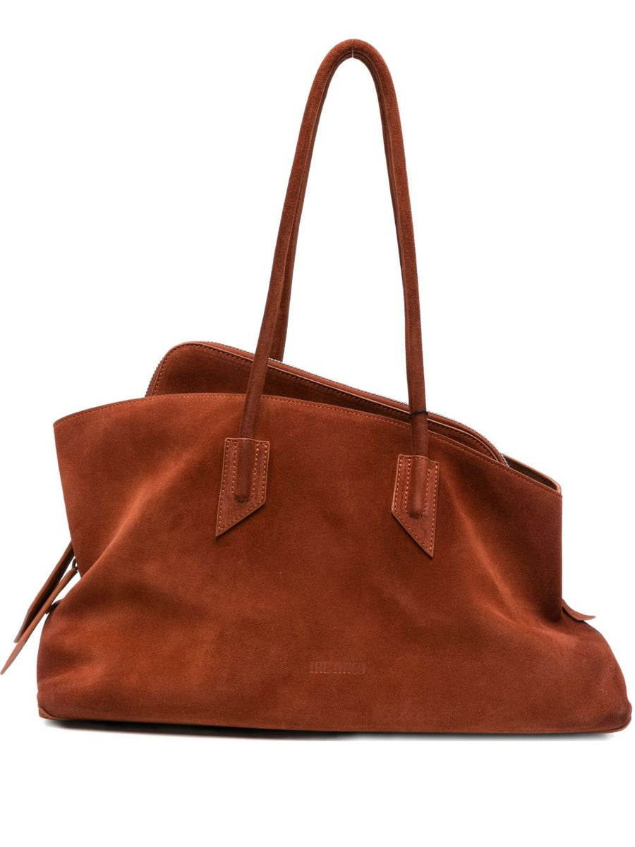 The Attico La Passeggiata Tote Bag — Brown Calf Leather