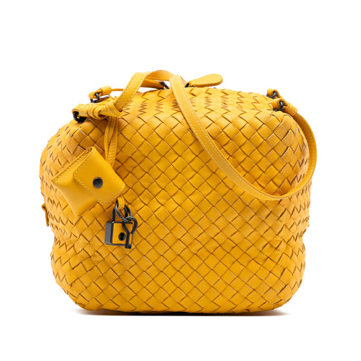 Nappa Intrecciato Cube Crossbody - Image 1