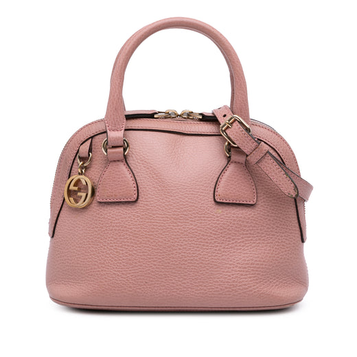 Mini Leather GG Charm Dome Satchel - Image 1
