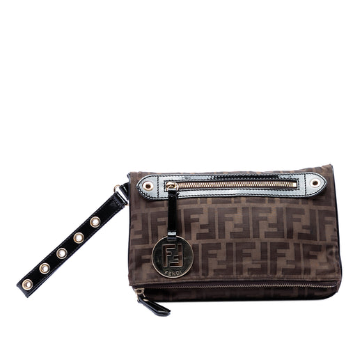 Zucca Canvas Flap Wristlet Clutch - Image 1