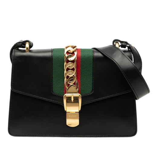 Small Calfskin Sylvie Web Satchel - Image 1