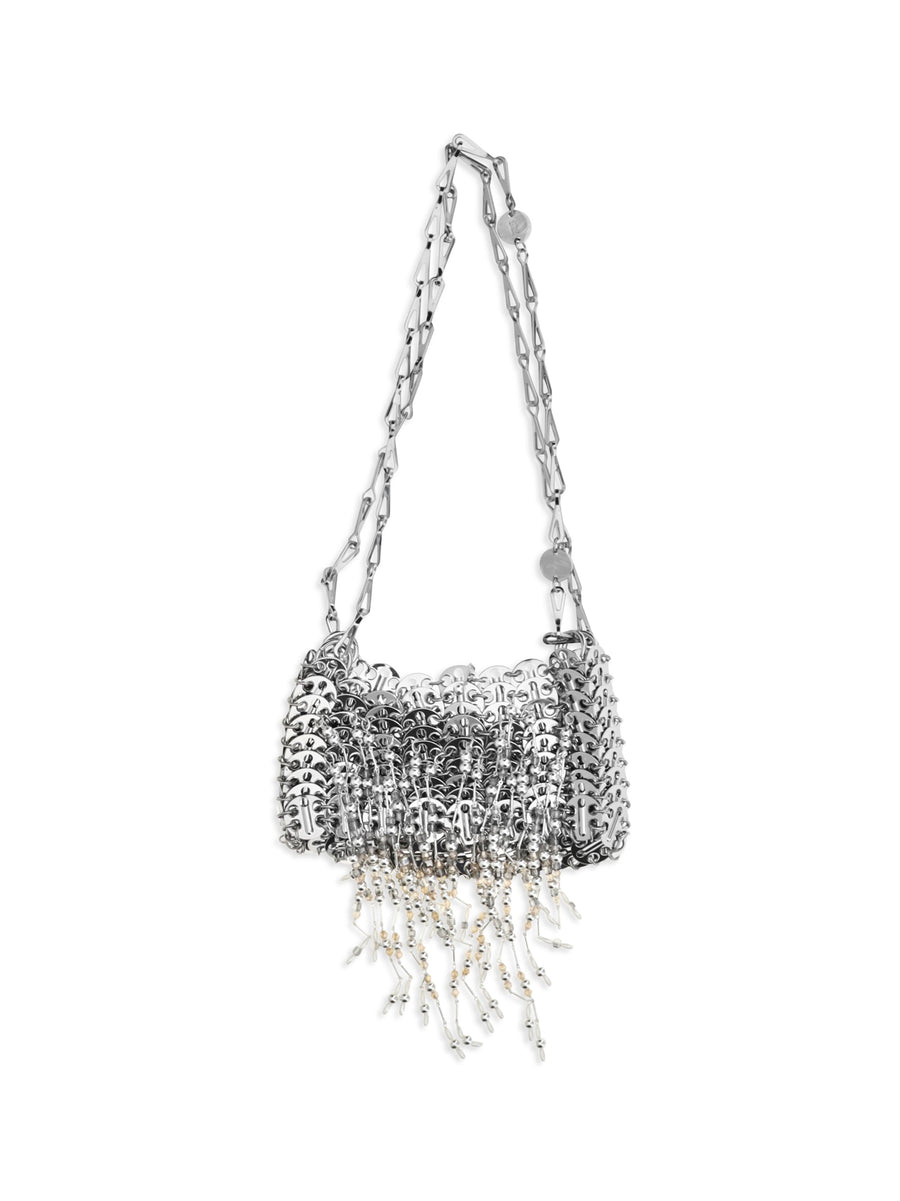 Rabanne Shoulder Bag — Silver Stainless Steel; Brass; Glass
