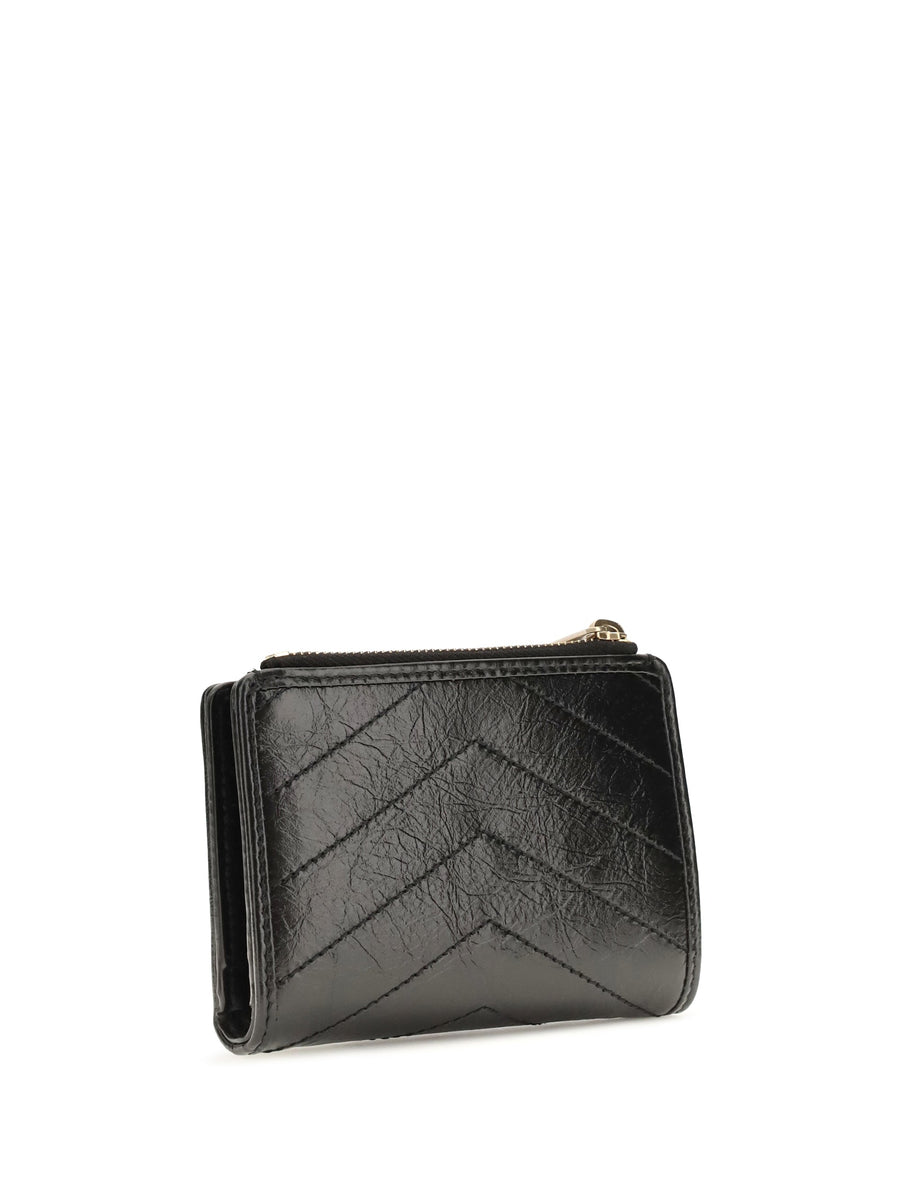 Saint Laurent Niki Bifold Wallet — Black Calf Leather & Purses