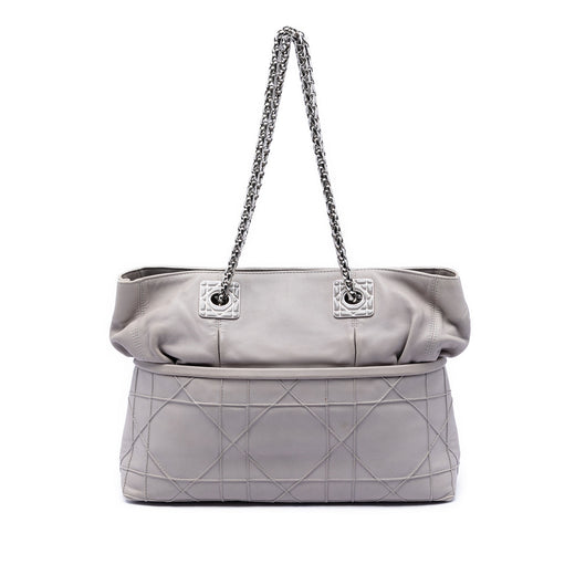 Lambskin Cannage Granville Chain Tote - Image 1