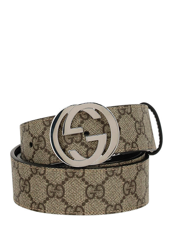 Gucci Gg Belt — Beige