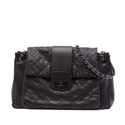 Quilted Caviar Reissue 2.55 Pocket Mademoiselle Accordion Flap - Image 1