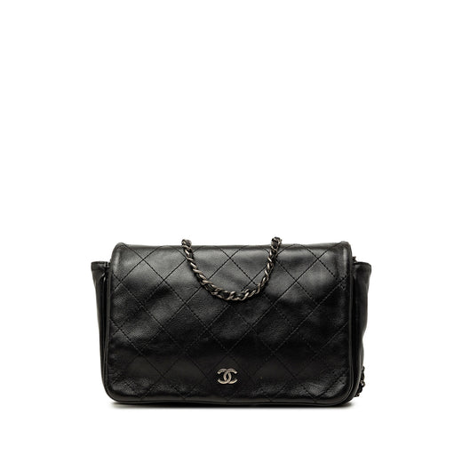CC Quilted Lambskin Full Flap Wallet on Chain - Image 1