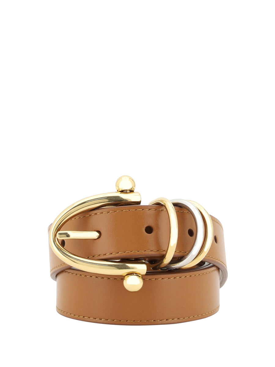 Chloé Leather Bracelet Belt — Brown Clay Calf Bos Taurus