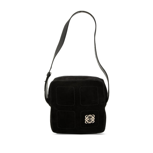 Suede Anagram Shoulder Bag - Image 1