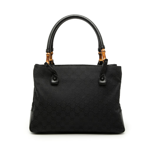 GG Canvas Bamboo Tote - Image 1