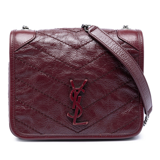 Crinkled Calfskin Niki Wallet on Chain - Image 1