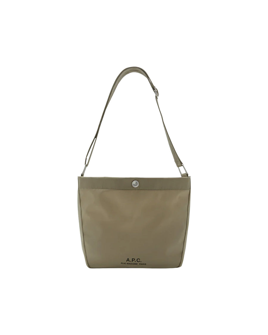 A.p.c. Journal Small Shoulder Bag — Beige Polyester