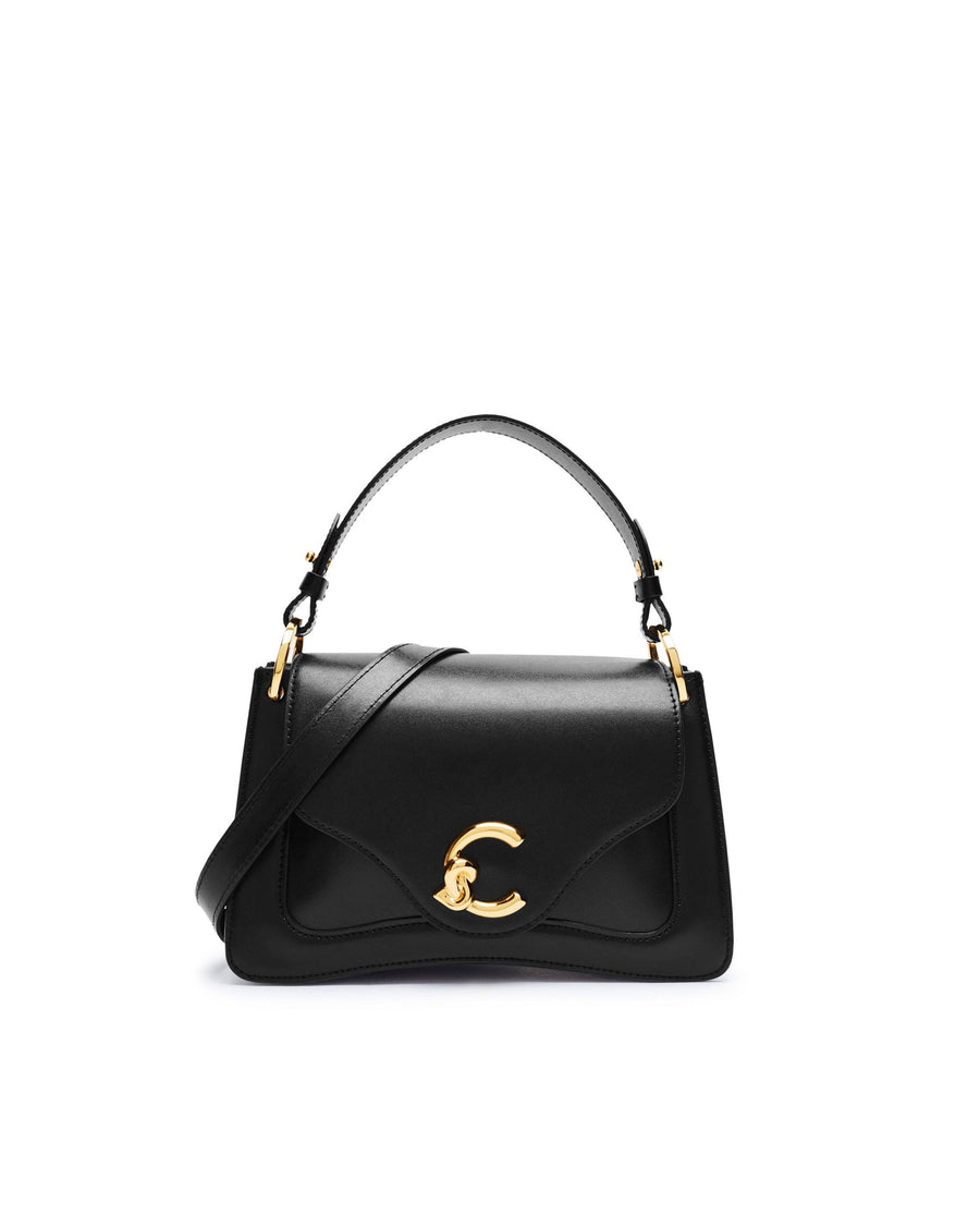 Coccinelle C-Me Top Handle Bag — Black