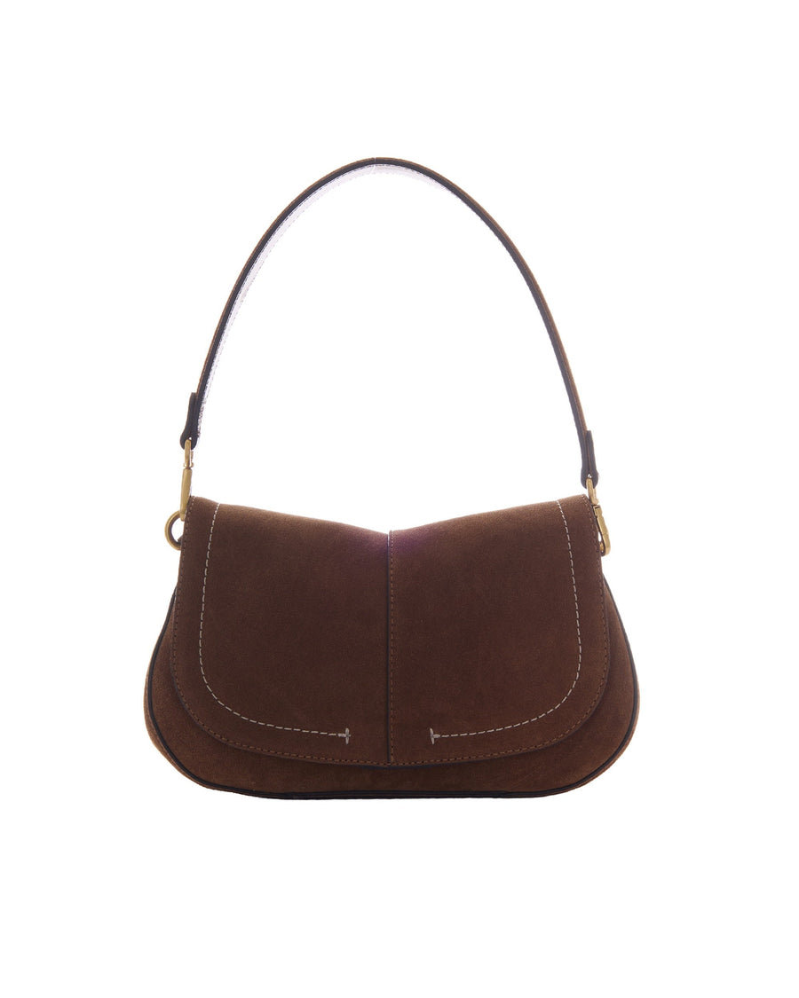 Gianni Chiarini Helena Round Shoulder Bag — Brown