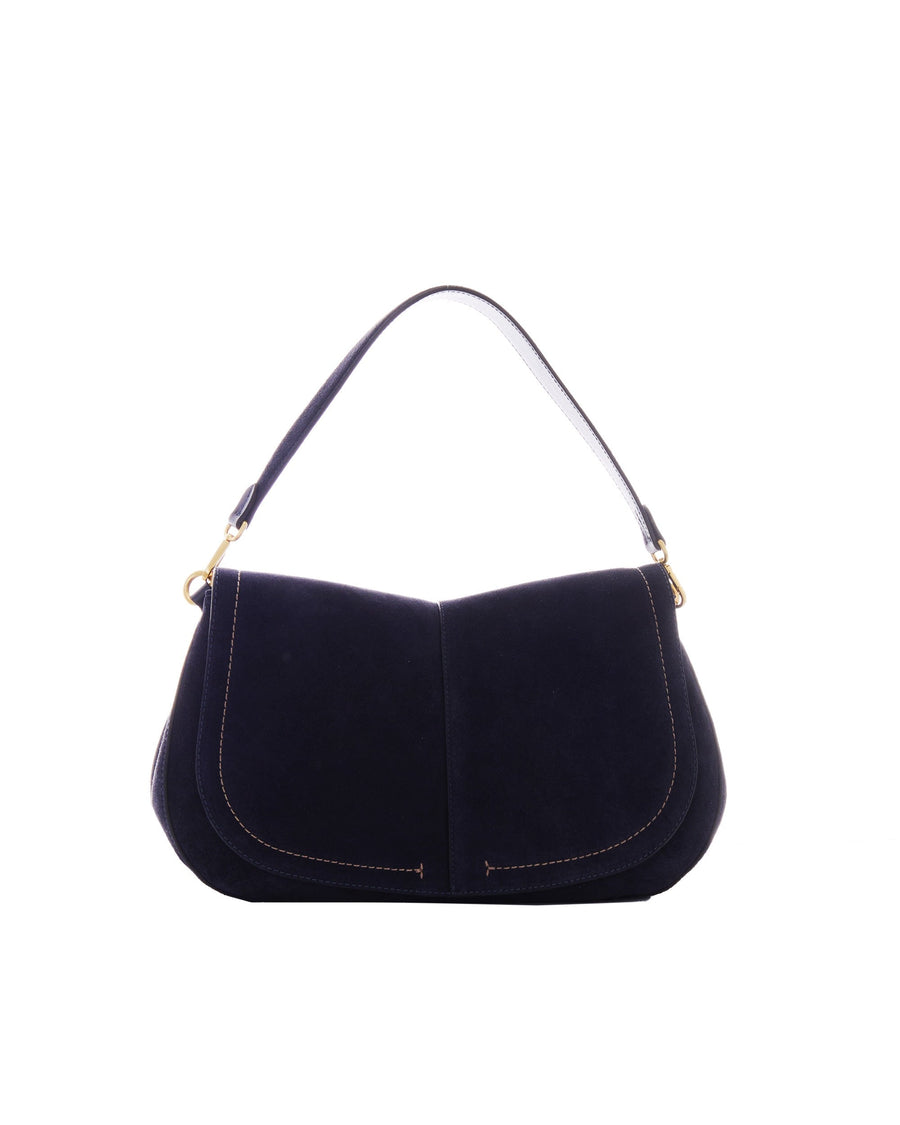 Gianni Chiarini Helena Round Shoulder Bag — Navy