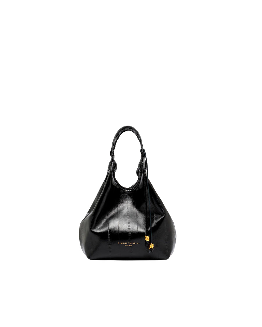 Gianni Chiarini Dua Shoulder Bag — Black Cow Leather