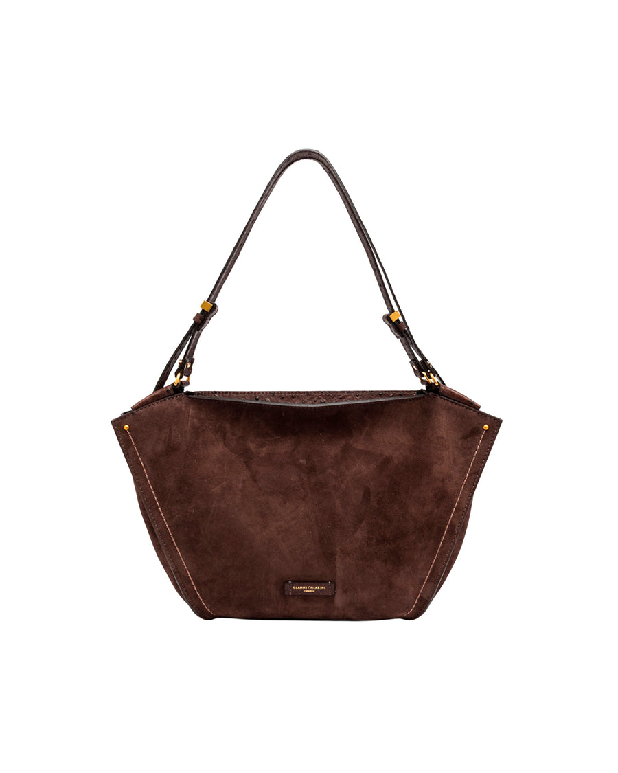 Gianni Chiarini Bloom Shoulder Bag — Brown Cow Leather