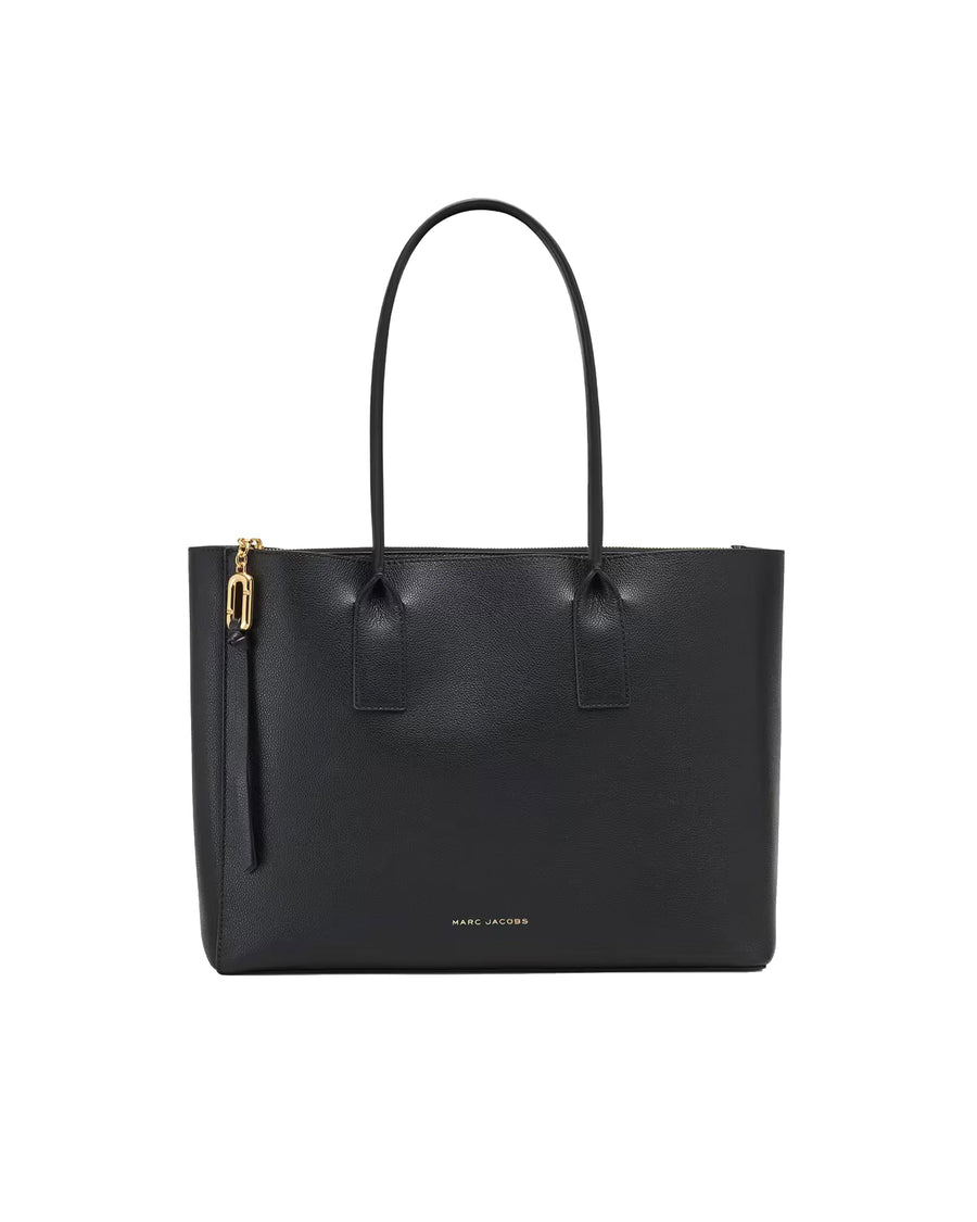 Marc Jacobs Split Leather With Polyurethane Coating Tote Bag — Black