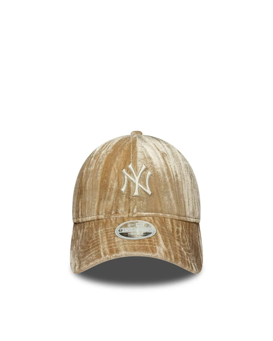 New Era Cap 60915794 Velour 9twenty Baseball — Beige Polyester Caps