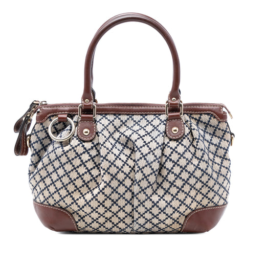 Diamante Canvas Sukey Satchel - Image 1