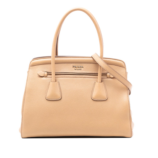 Vitello Daino Cuir Frame Convertible Tote - Image 1