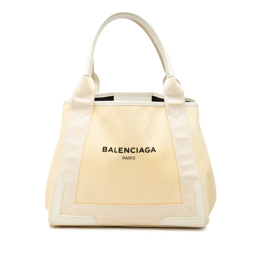 Canvas Navy Cabas Tote S - Image 1