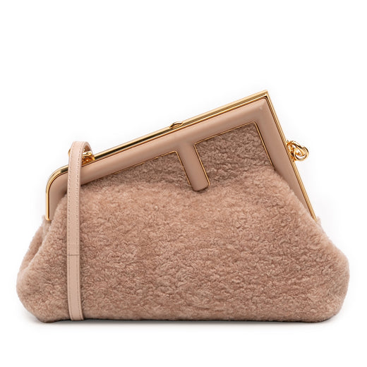 Small Shearling Fendi First Crossbody - Image 1