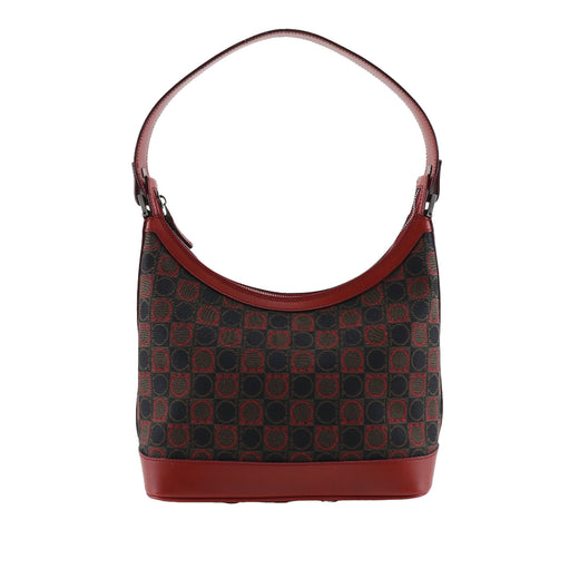 Gancini Canvas Shoulder Bag - Image 1