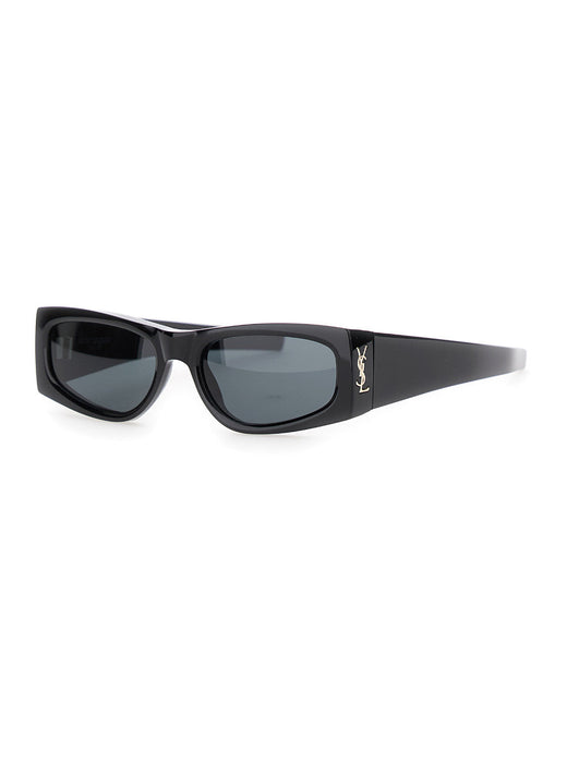 Saint Laurent 803745 Cassandre Logo Acetate Sunglasses — Black