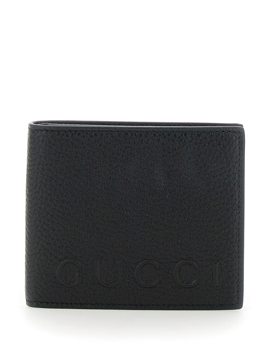 Gucci Leather Bi-Fold Wallet — Black Calf