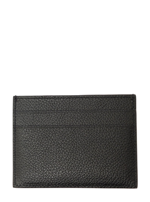 Balenciaga Grained Calf Leather Card Case — Black Cases