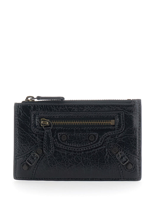 Balenciaga Le City Long Card Case — Black Leather Cases