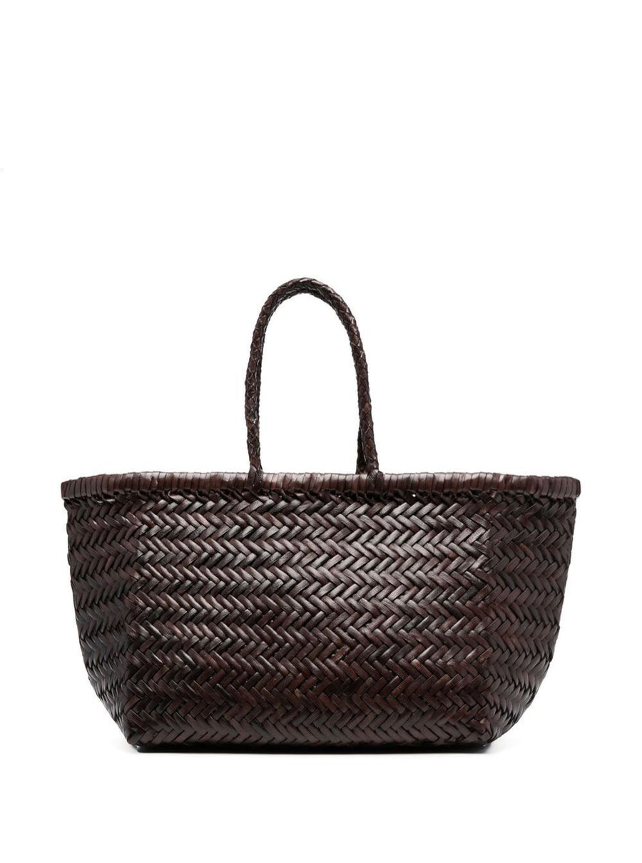 Dragon Diffusion Bamboo Triple Jump Tote Bag — Brown Leather