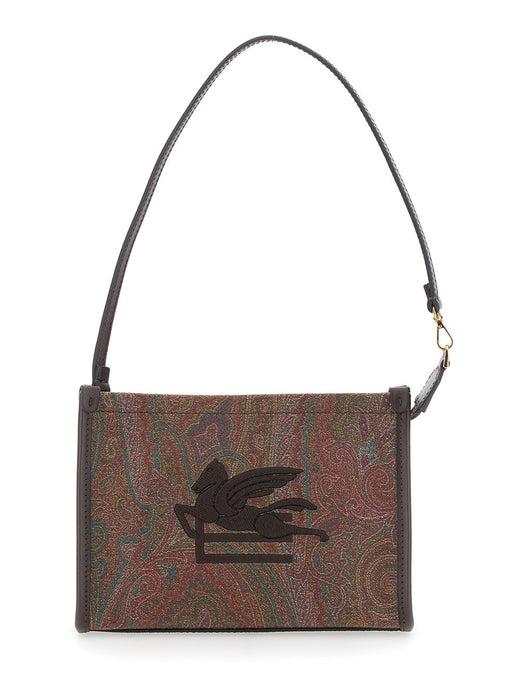 Etro Arnica Clutch — Brown Cotton Polyester