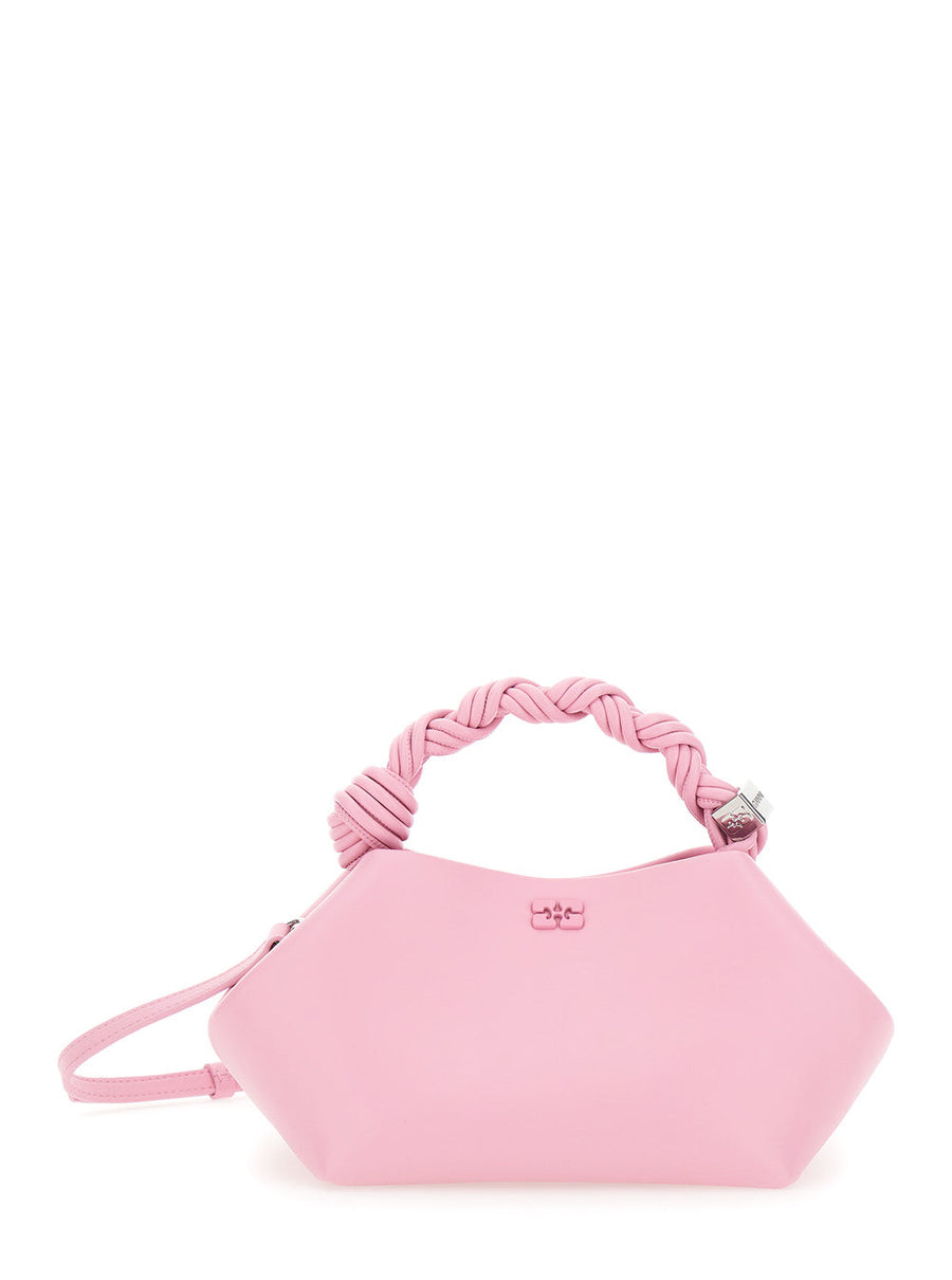 Ganni Bou Small Butter Shoulder Bag — Pink Leather