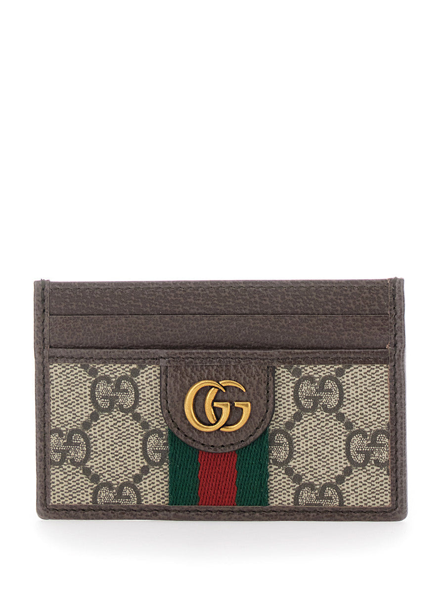 Gucci Ophidia Card Case — Beige Polyurethane Cases