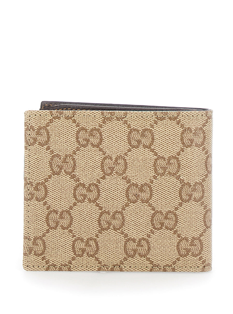 Gucci Gg Canvas Bi-Fold Wallet — Beige
